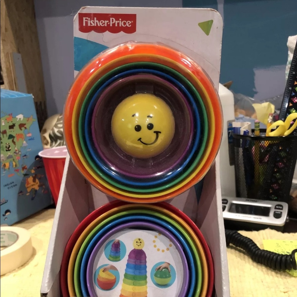 Fisher price stack and roll cups